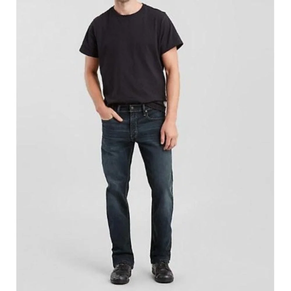 Levi's 559 Relaxed Straight Leg Stretch Jeans - Navarro Dark Wash - 44x30
